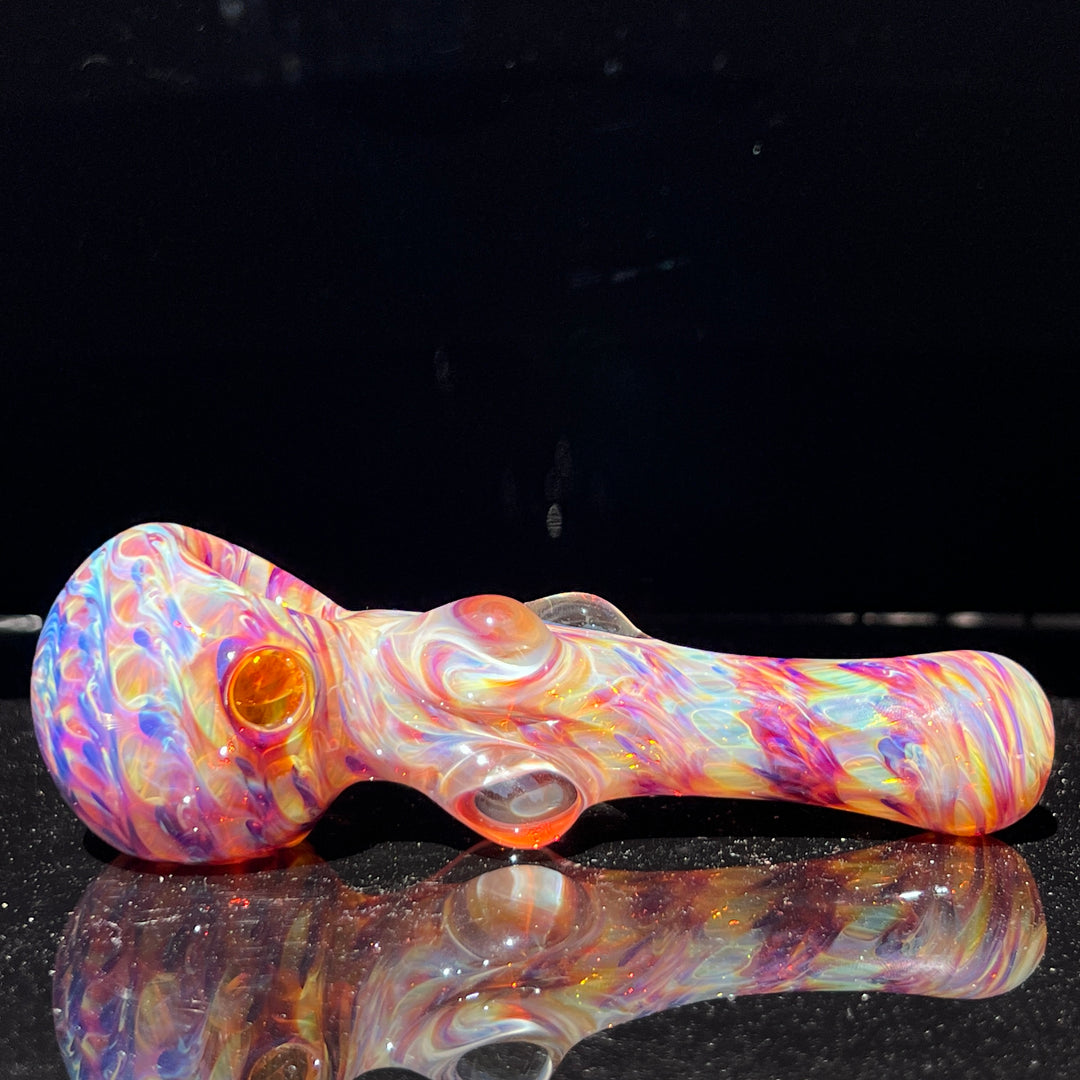 Multi-colored Marble Spoon Glass Pipe Jedi Glassworks   