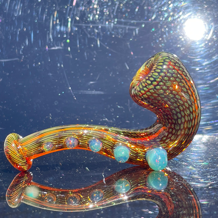 Snake Skin Sherlock Pipe Glass Pipe Firekist Glass   