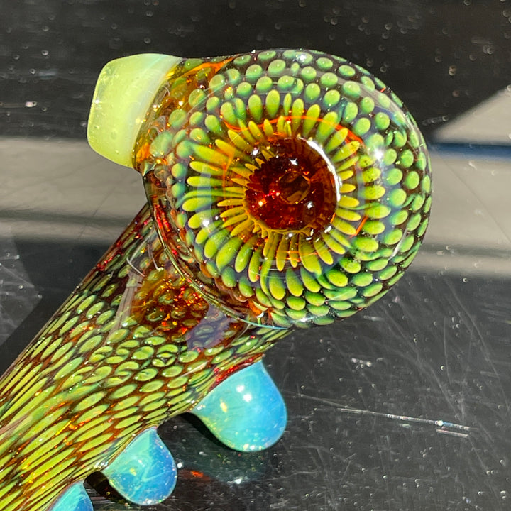 Snake Skin Sherlock Pipe Glass Pipe Firekist Glass   