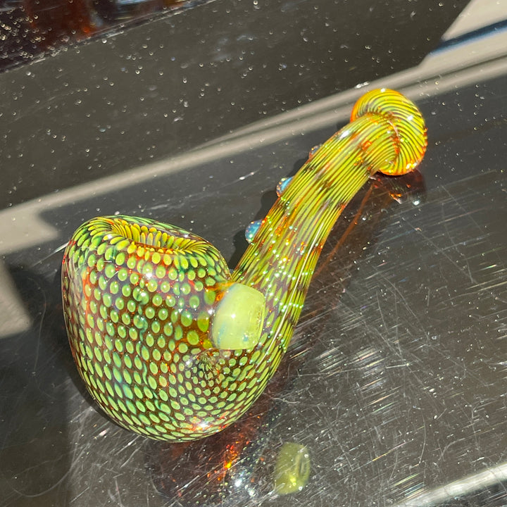 Snake Skin Sherlock Pipe Glass Pipe Firekist Glass   