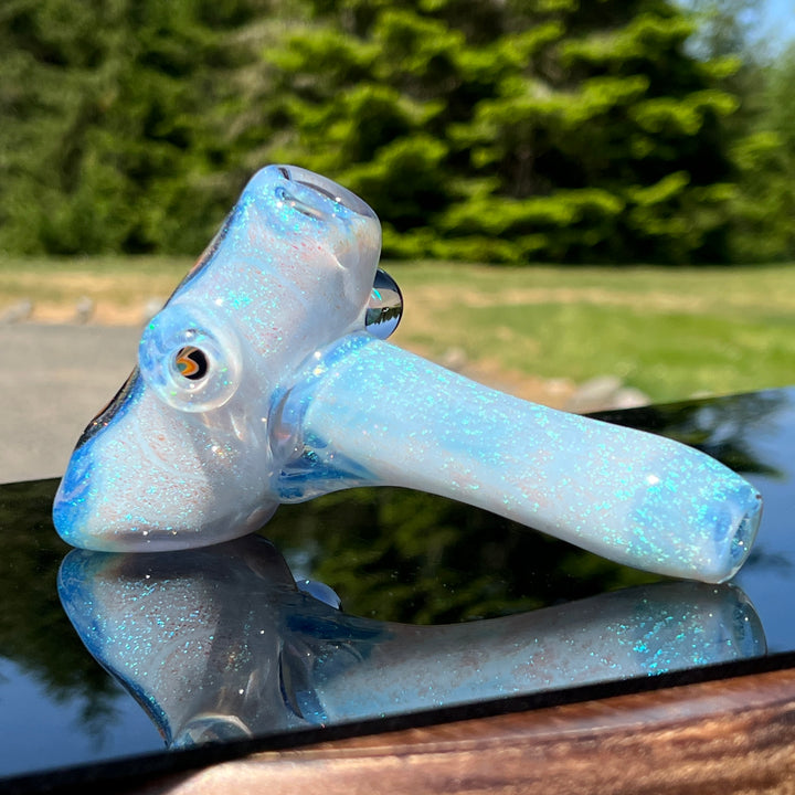 Ghost Opal Dichro Hammer Glass Pipe Tako Glass   