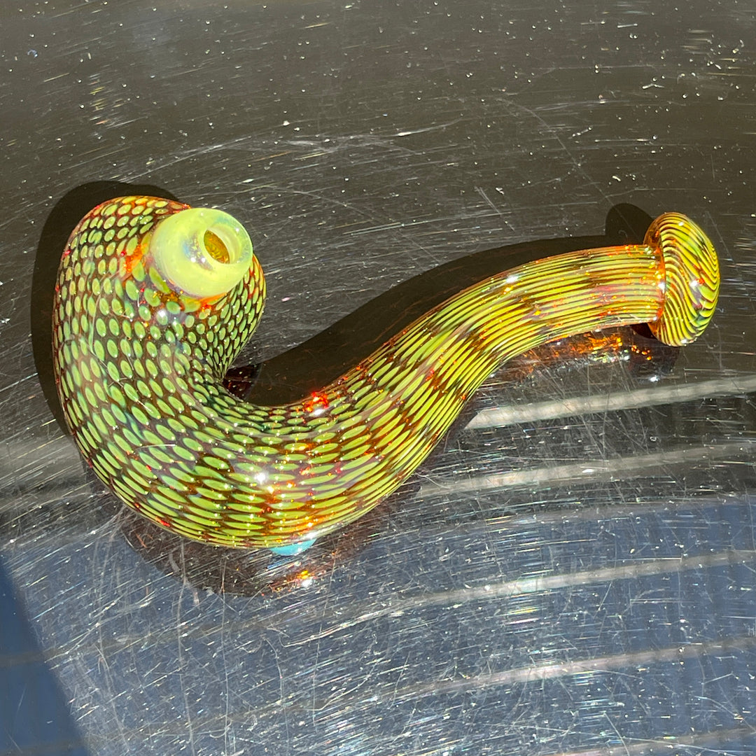 Snake Skin Sherlock Pipe Glass Pipe Firekist Glass   