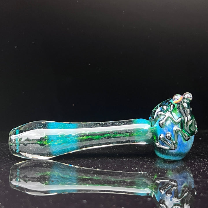 Green Frog Spoon Glass Pipe Beezy Glass   