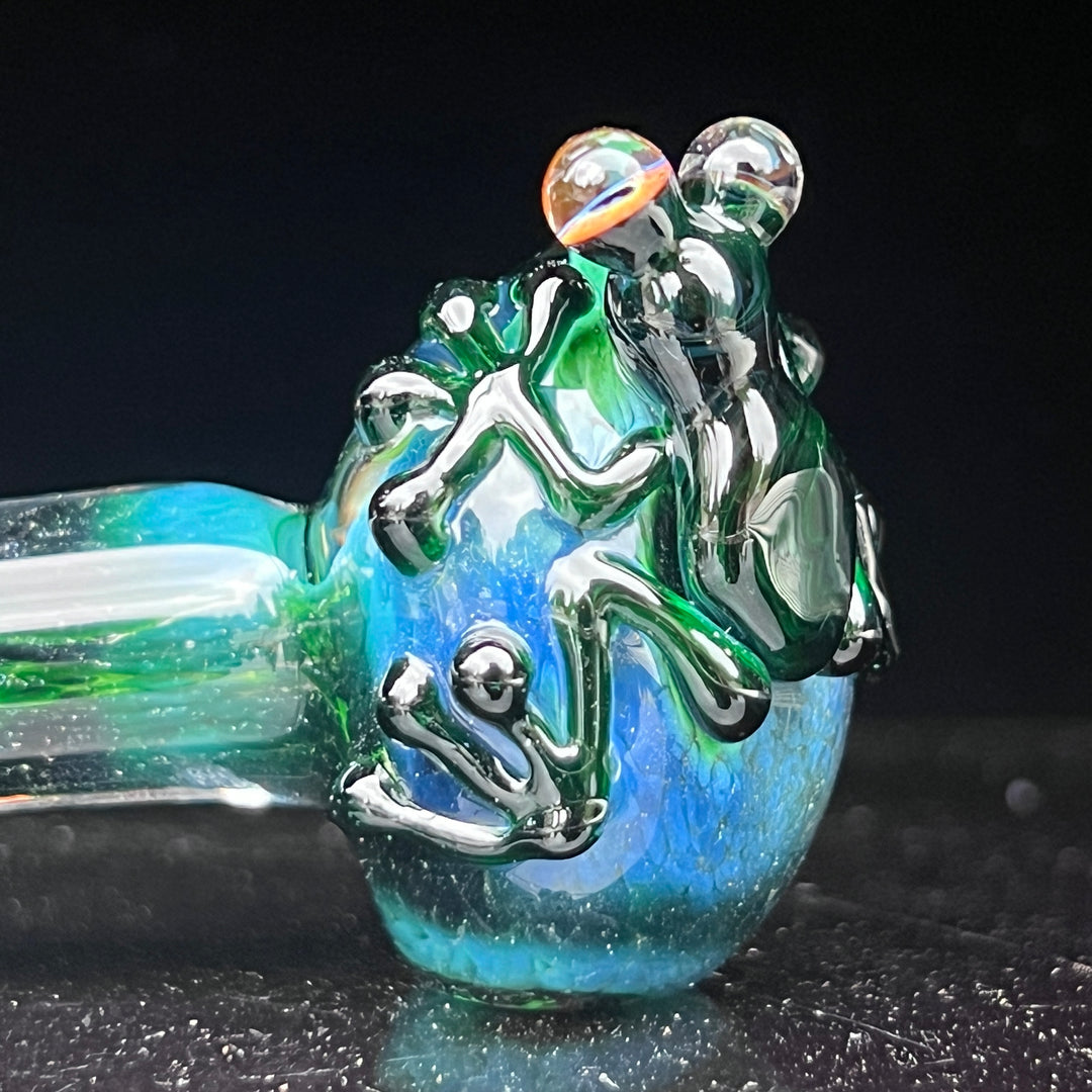 Green Frog Spoon Glass Pipe Beezy Glass   