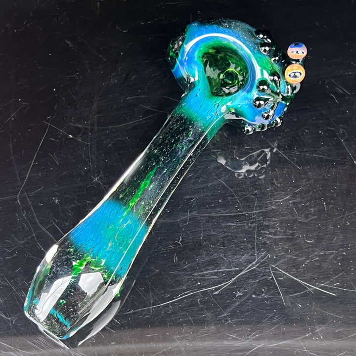 Green Frog Spoon Glass Pipe Beezy Glass   