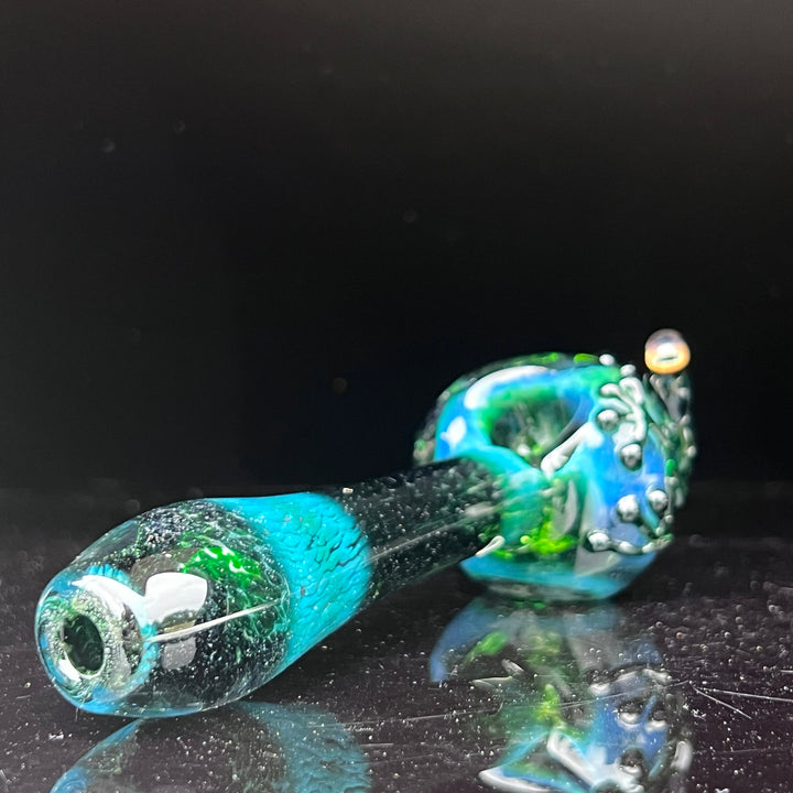 Green Frog Spoon Glass Pipe Beezy Glass   