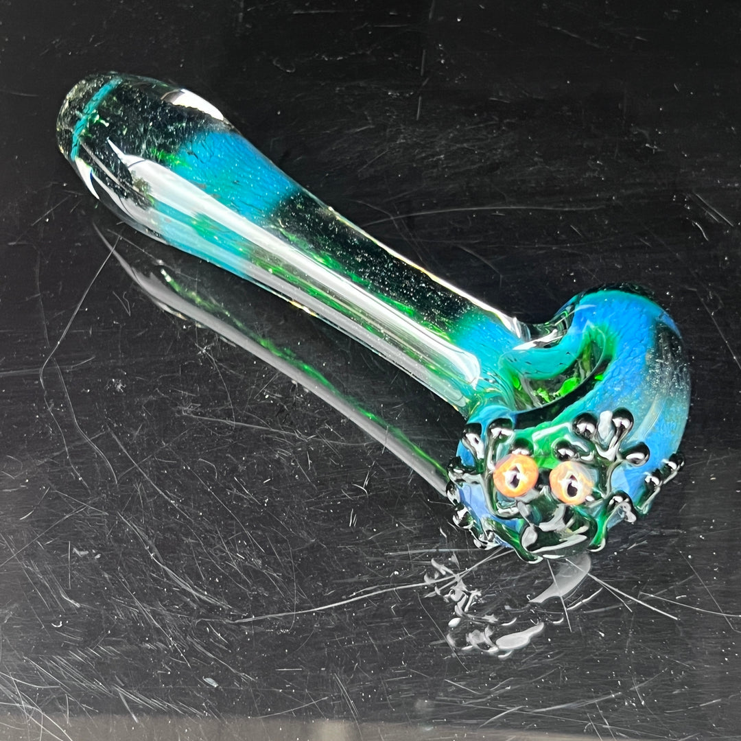 Green Frog Spoon Glass Pipe Beezy Glass   