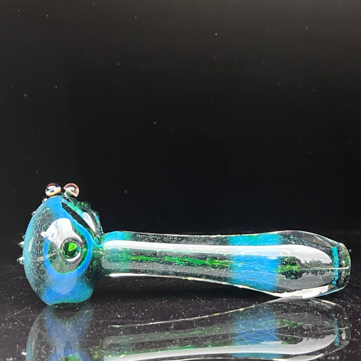 Green Frog Spoon Glass Pipe Beezy Glass   