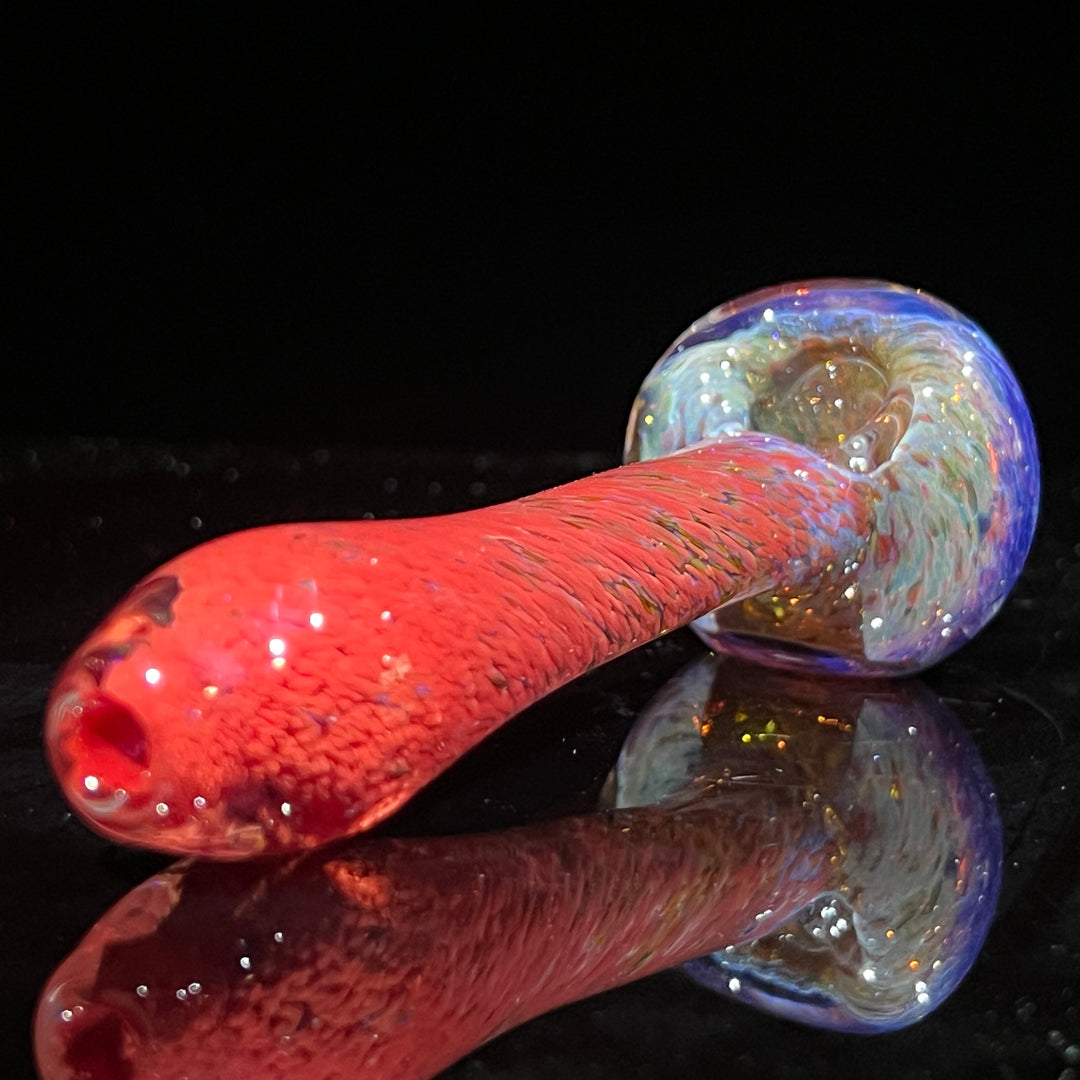 Purple Magic Red Frit Pipe Glass Pipe Beezy Glass