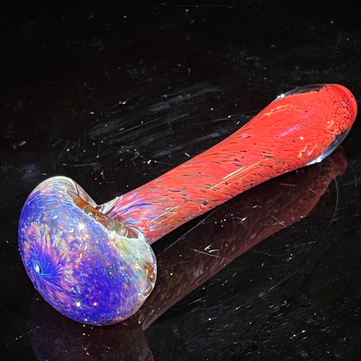 Purple Magic Red Frit Pipe Glass Pipe Beezy Glass