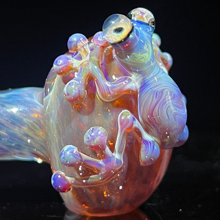 Purple Magic Frog Spoon Glass Pipe Beezy Glass