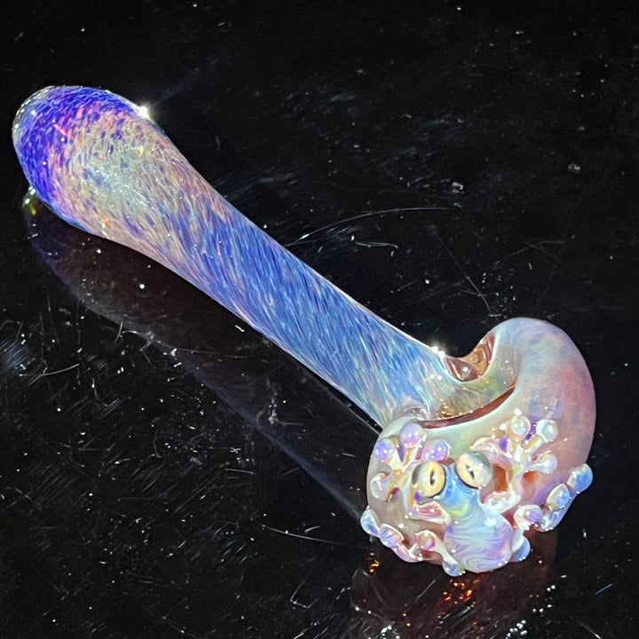 Purple Magic Frog Spoon Glass Pipe Beezy Glass