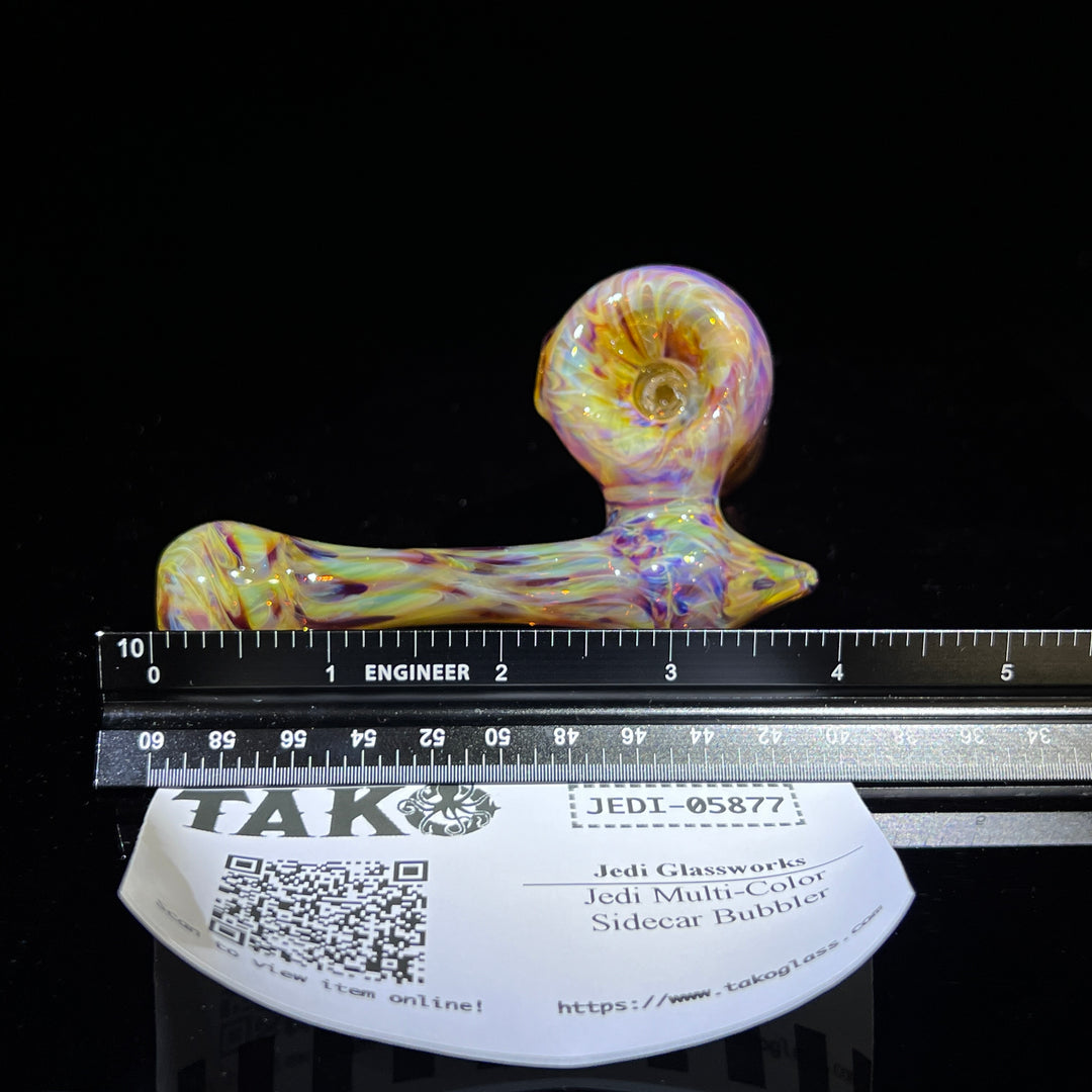 Jedi Multi-Color Sidecar Bubbler Glass Pipe Jedi Glassworks   