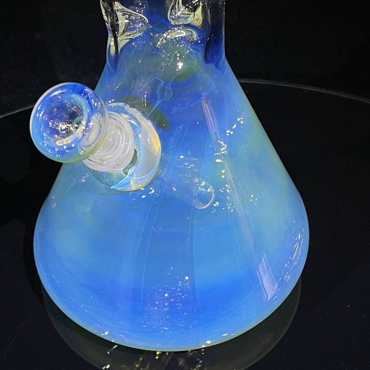 15" Fumed Bent Neck Beaker Bong Glass Pipe Mary Jane's Glass