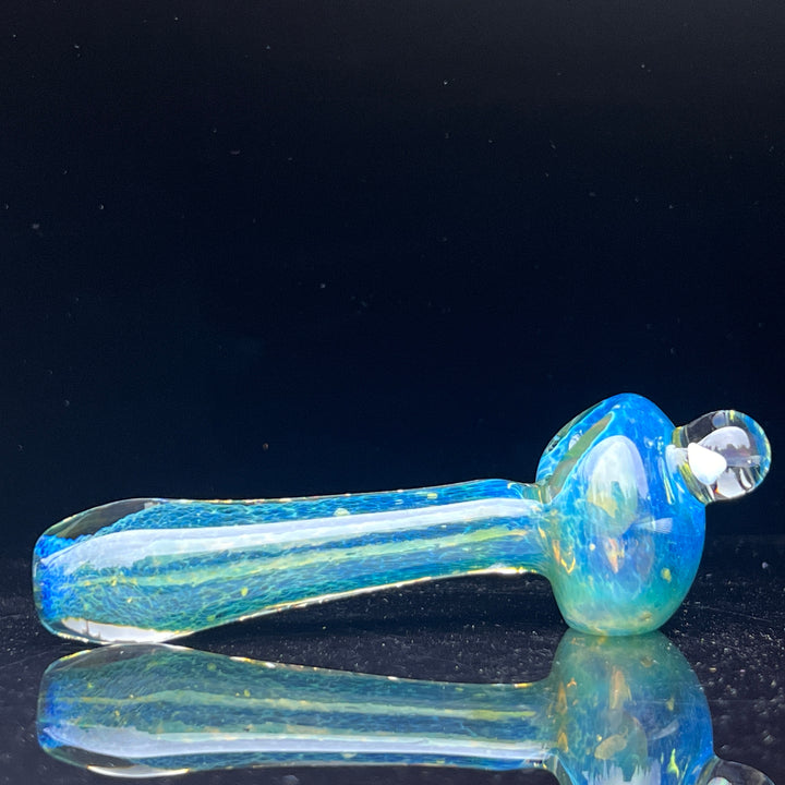 Blue Frit Opal Pipe Glass Pipe Beezy Glass   