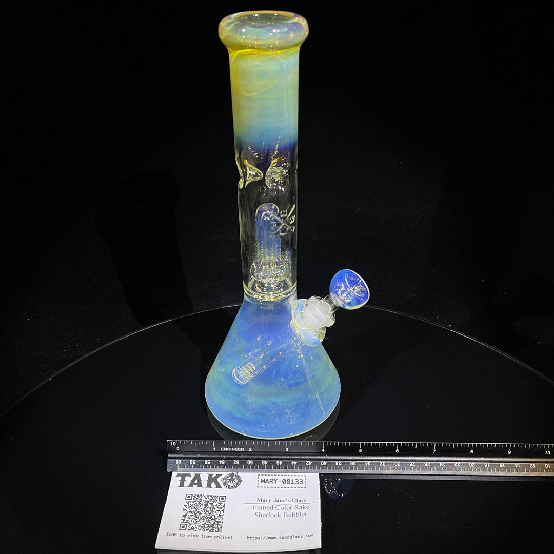 11" Fumed Perc Beaker Bong Glass Pipe Mary Jane's Glass