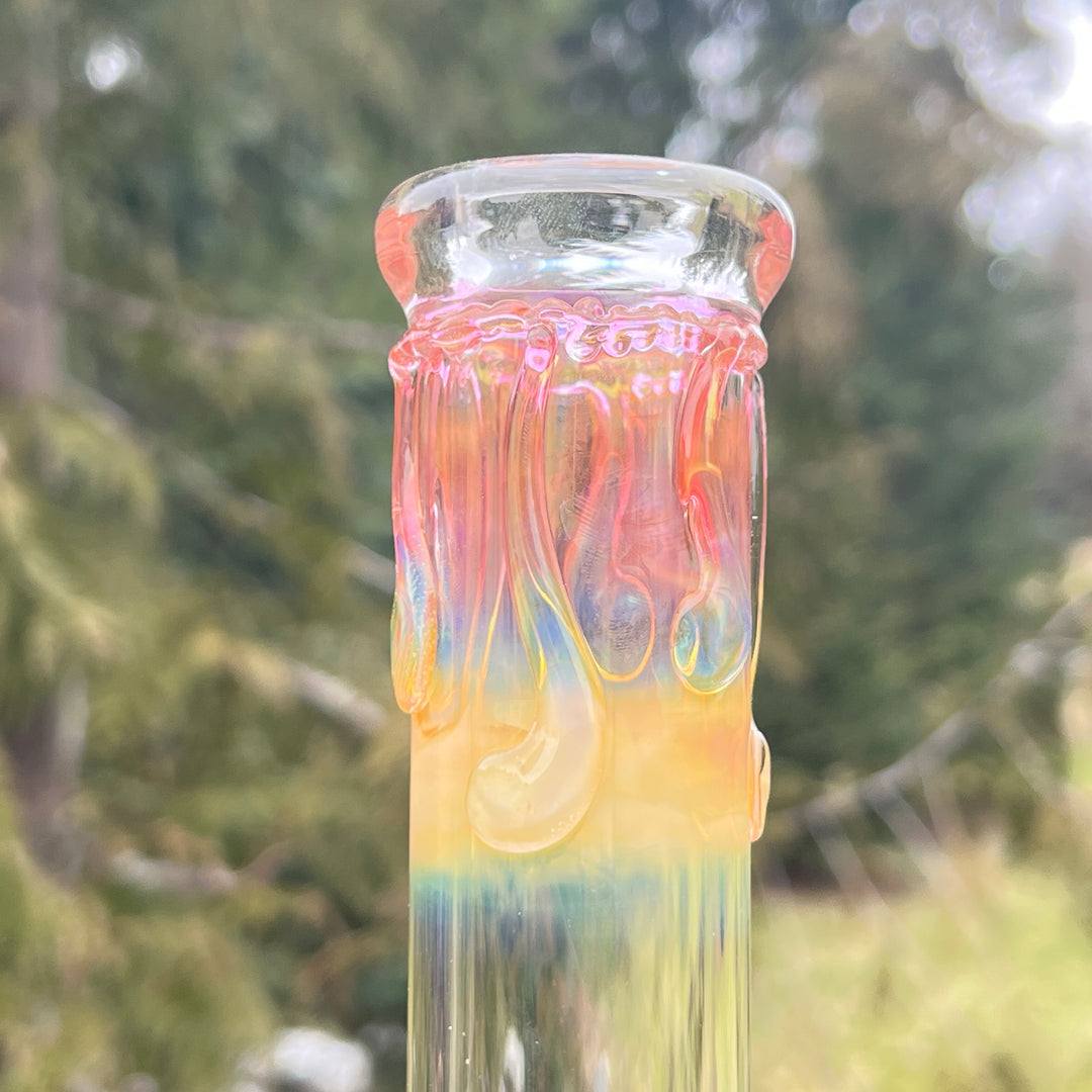 10" Fumed Swirl Beaker Bong Glass Pipe Mary Jane's Glass