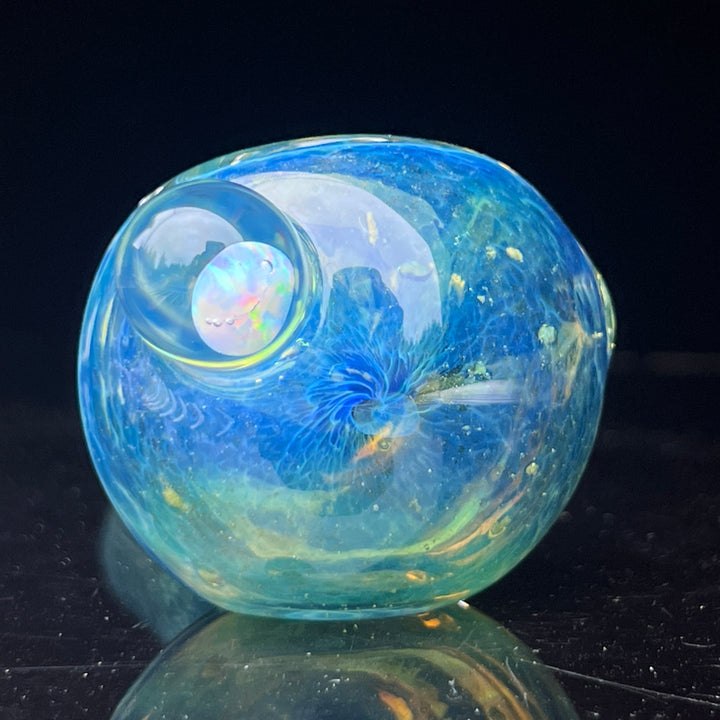 Blue Frit Opal Pipe Glass Pipe Beezy Glass   