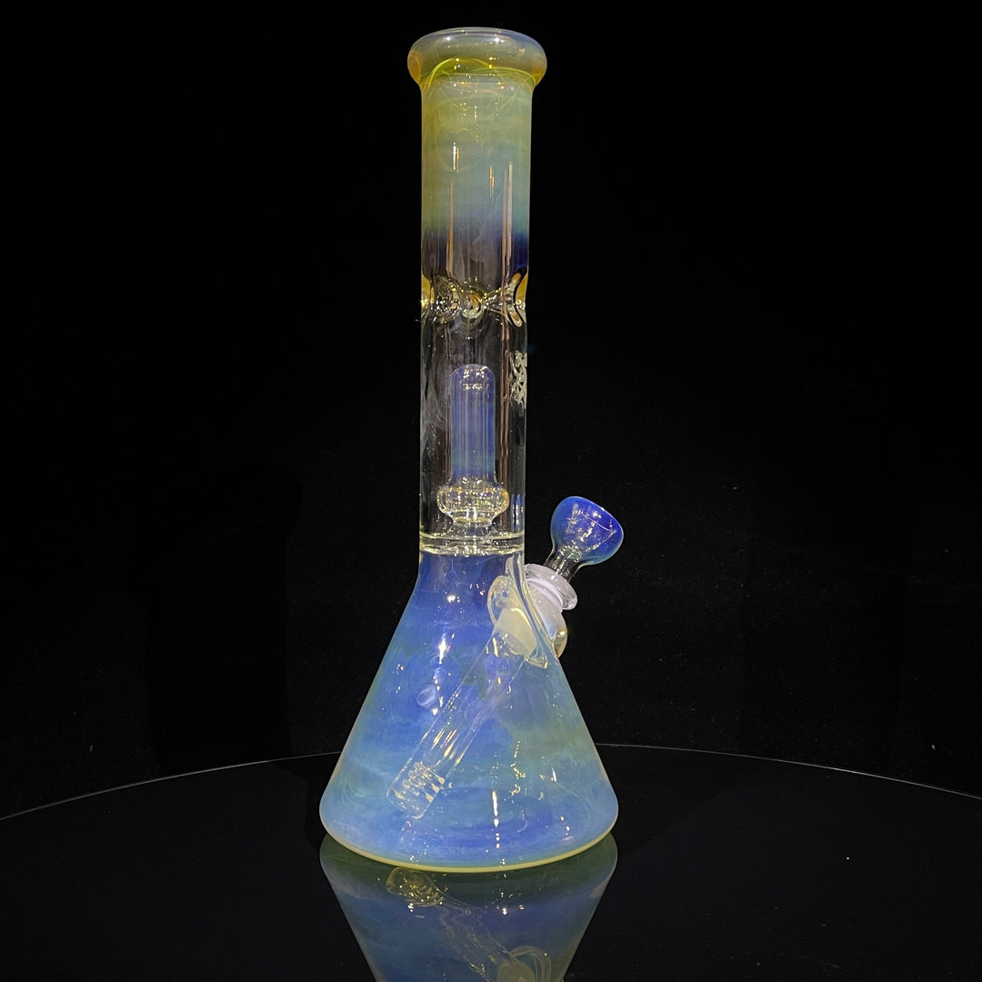 11" Fumed Perc Beaker Bong Glass Pipe Mary Jane's Glass