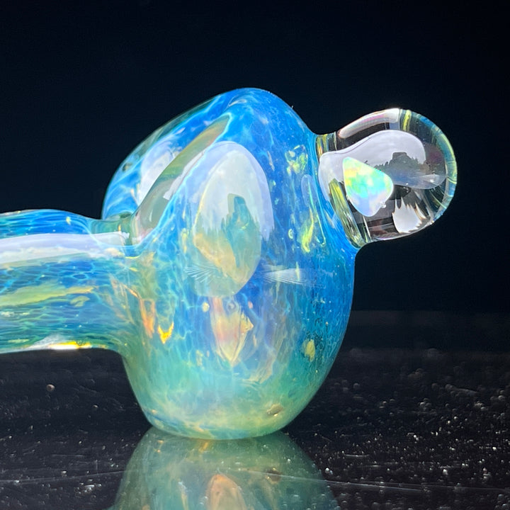 Blue Frit Opal Pipe Glass Pipe Beezy Glass   