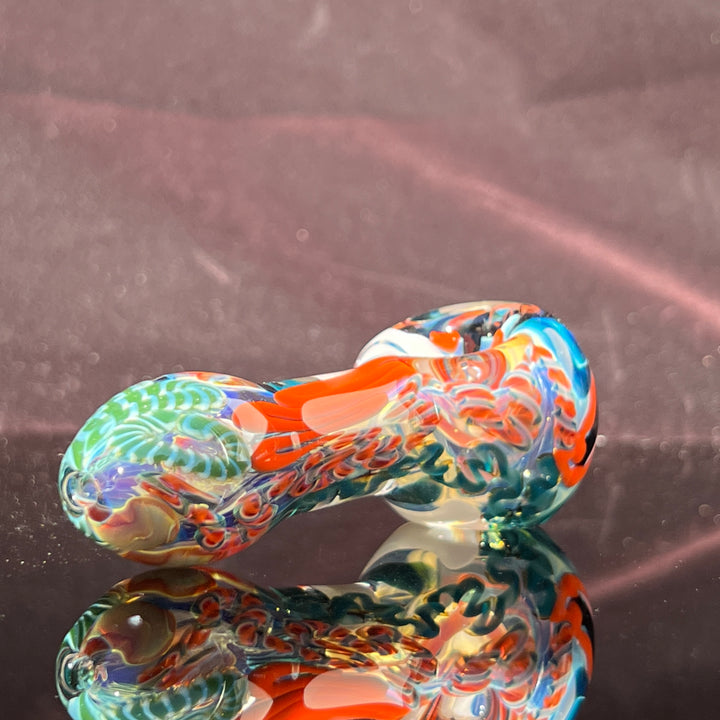 Color Inside Out Spoon Glass Pipe Tiny Mike   