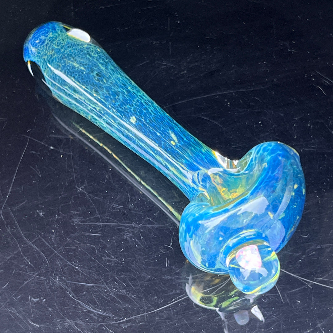 Blue Frit Opal Pipe Glass Pipe Beezy Glass   