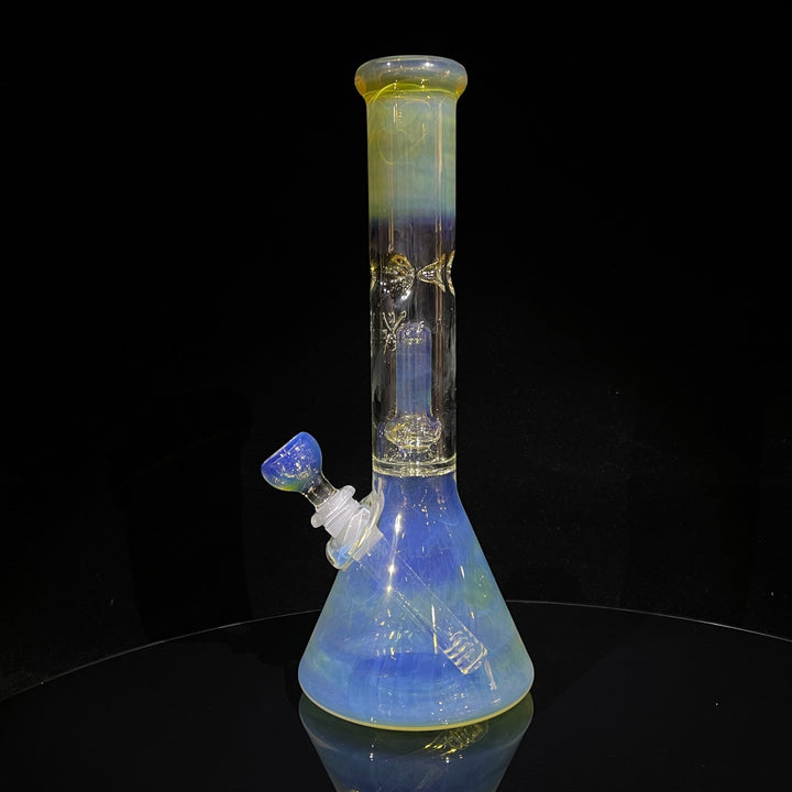 11" Fumed Perc Beaker Bong Glass Pipe Mary Jane's Glass