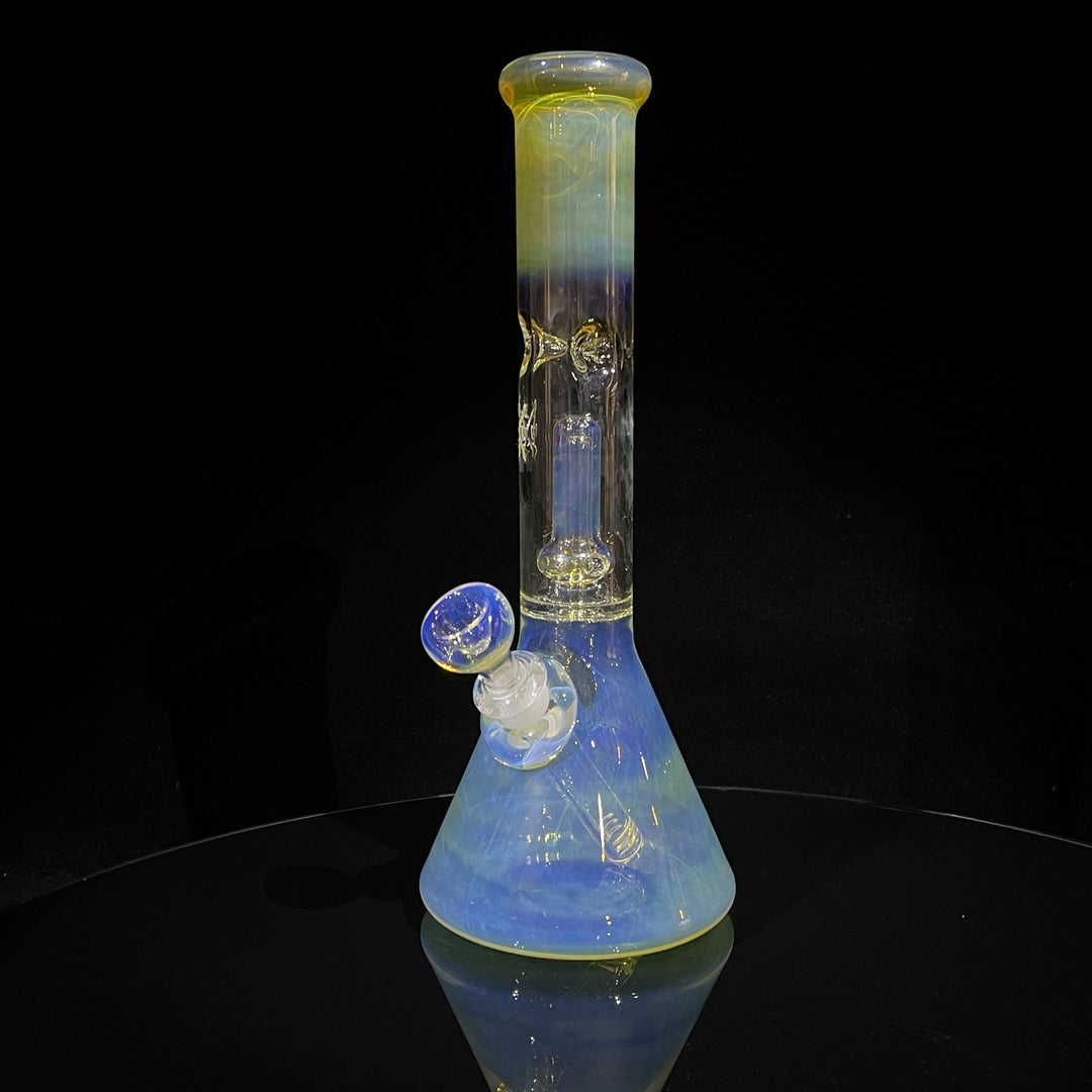 11" Fumed Perc Beaker Bong Glass Pipe Mary Jane's Glass