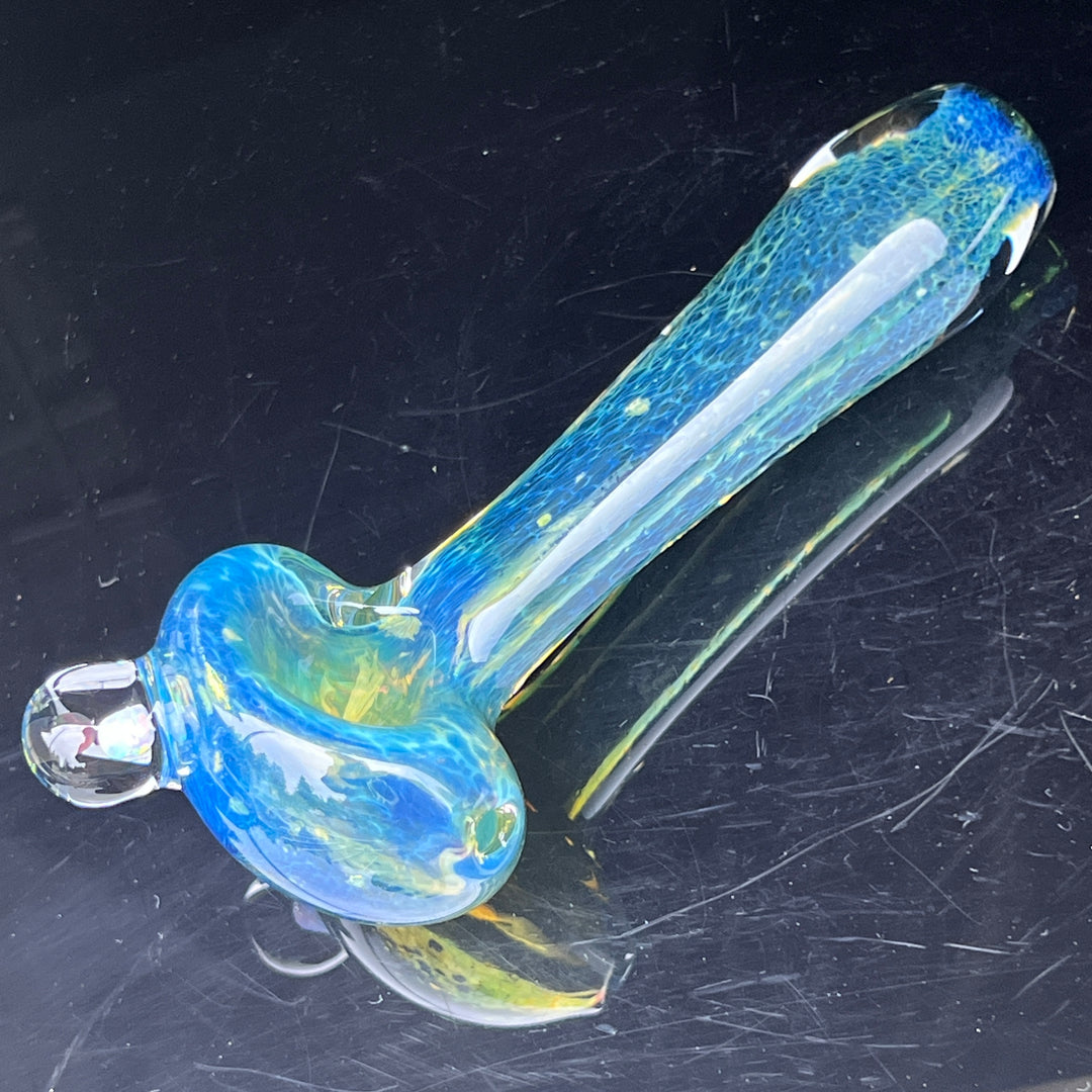 Blue Frit Opal Pipe Glass Pipe Beezy Glass   