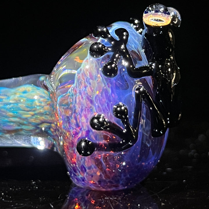 Purple Magic Frog Spoon Glass Pipe Beezy Glass