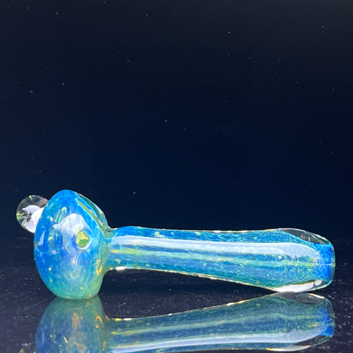 Blue Frit Opal Pipe Glass Pipe Beezy Glass   