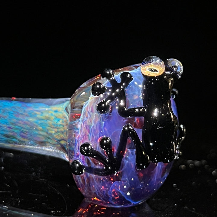 Purple Magic Frog Spoon Glass Pipe Beezy Glass