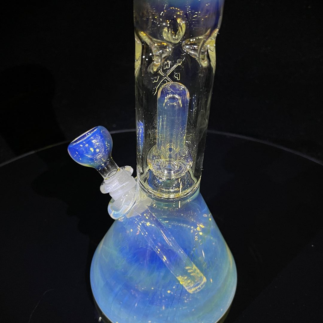 11" Fumed Perc Beaker Bong Glass Pipe Mary Jane's Glass