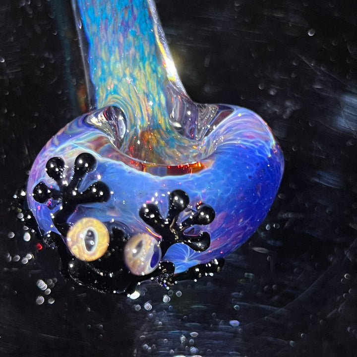 Purple Magic Frog Spoon Glass Pipe Beezy Glass