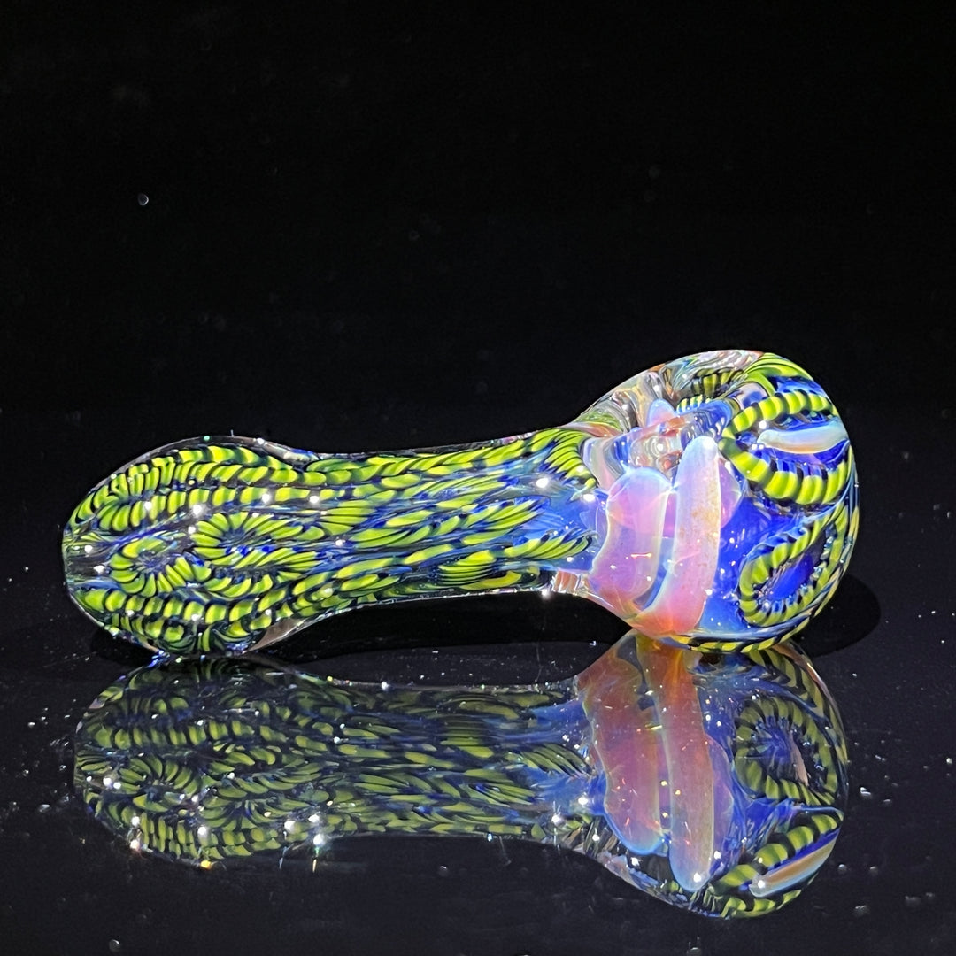 Color Inside Out Spoon Glass Pipe Tiny Mike   