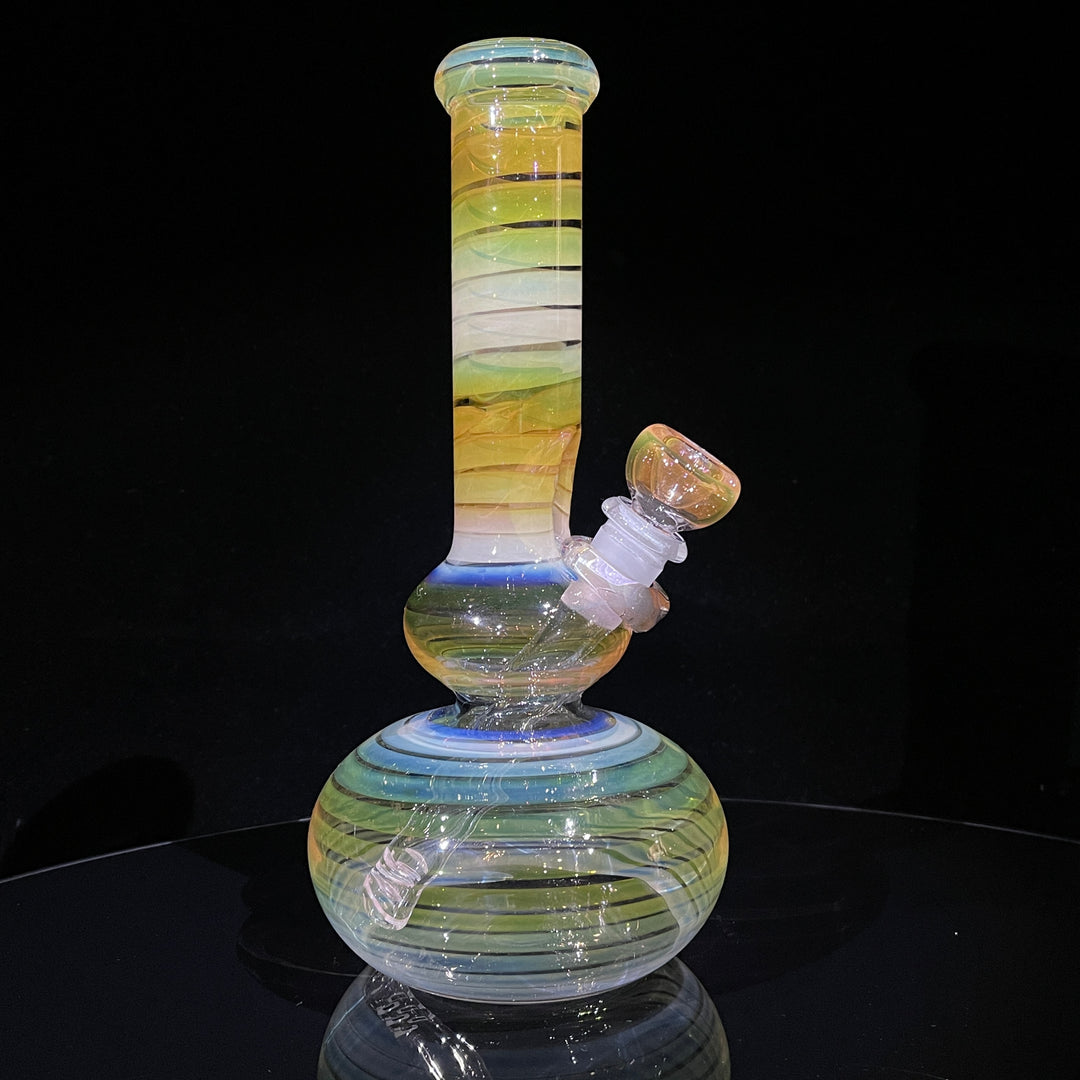 9.5" Fumed Double Bubble Bong Glass Pipe Mary Jane's Glass