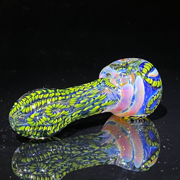 Color Inside Out Spoon Glass Pipe Tiny Mike   