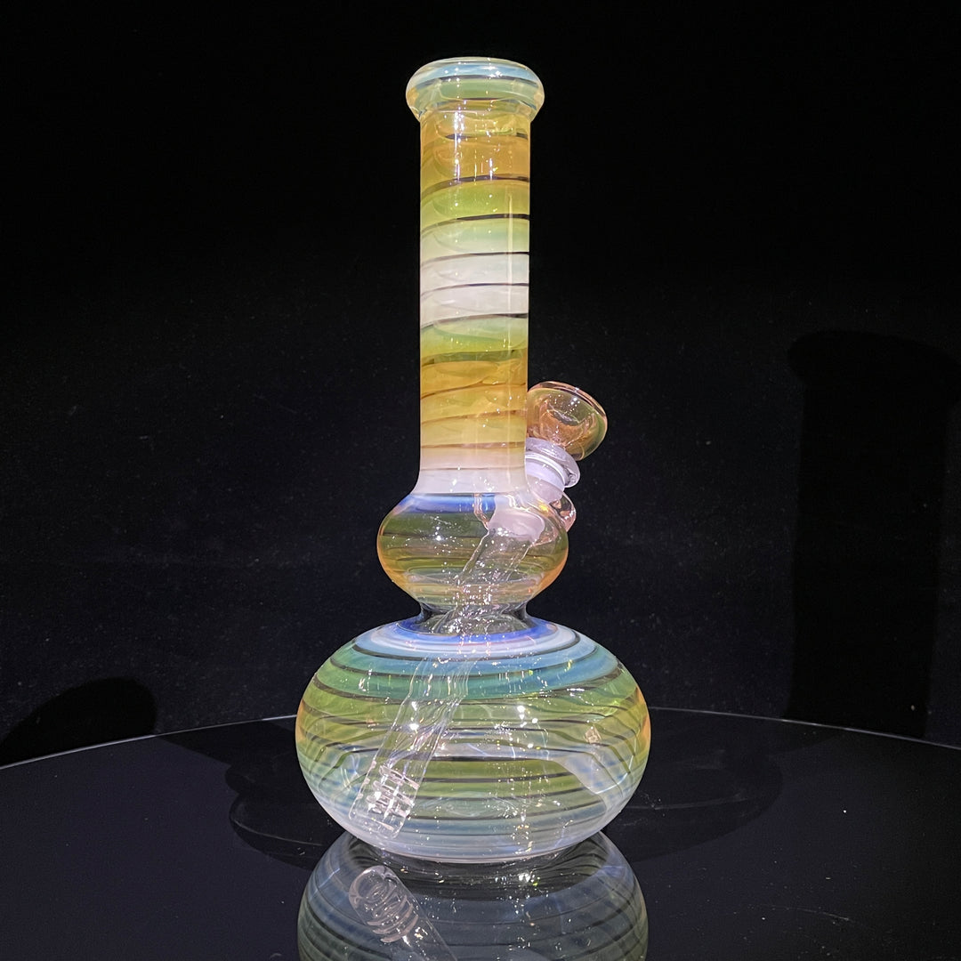 9.5" Fumed Double Bubble Bong Glass Pipe Mary Jane's Glass