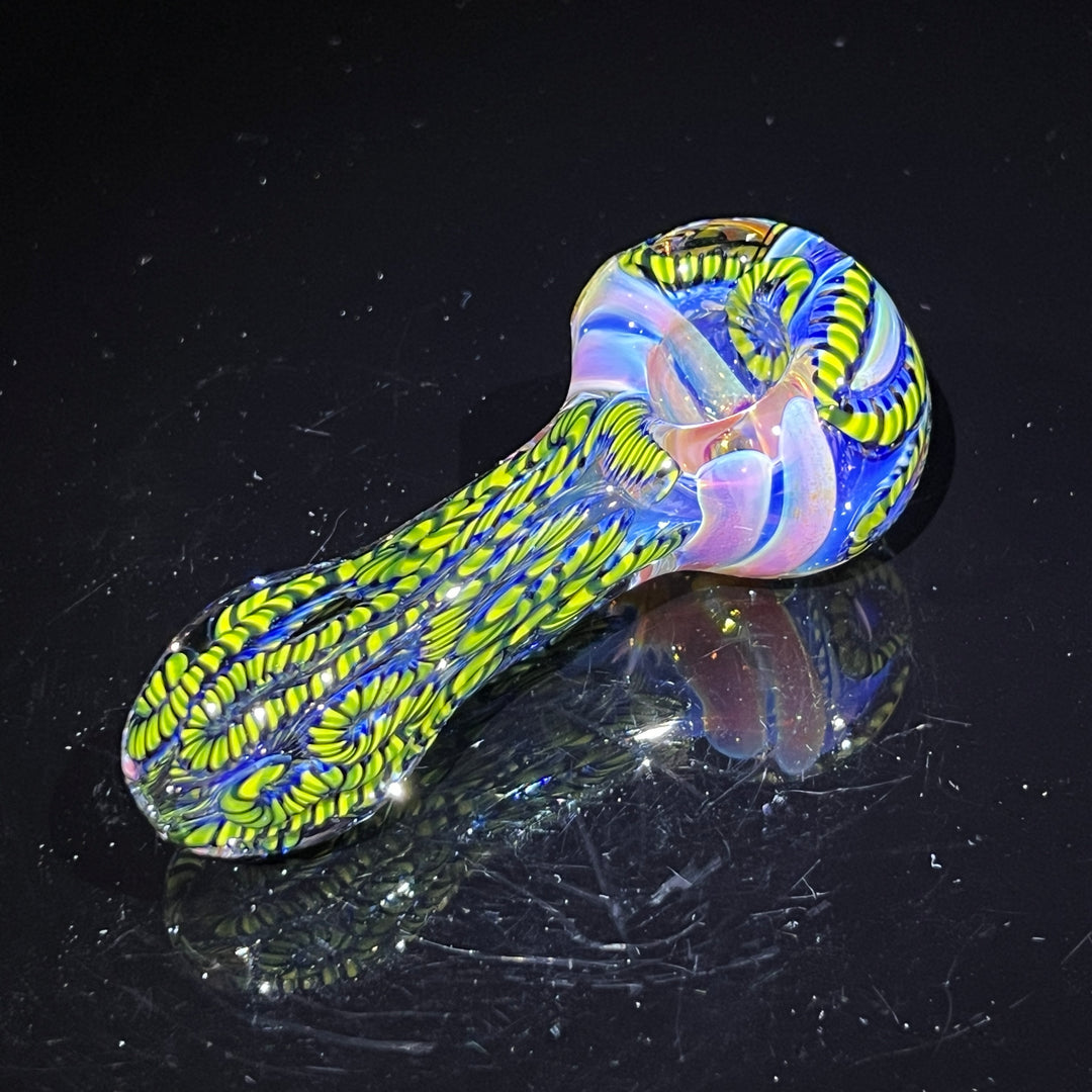 Color Inside Out Spoon Glass Pipe Tiny Mike   