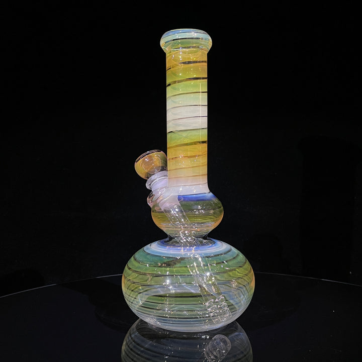 9.5" Fumed Double Bubble Bong Glass Pipe Mary Jane's Glass