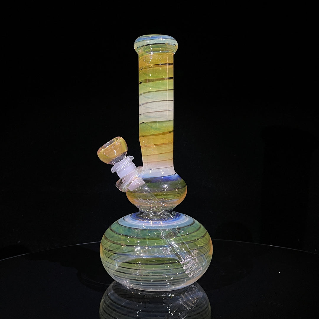 9.5" Fumed Double Bubble Bong Glass Pipe Mary Jane's Glass