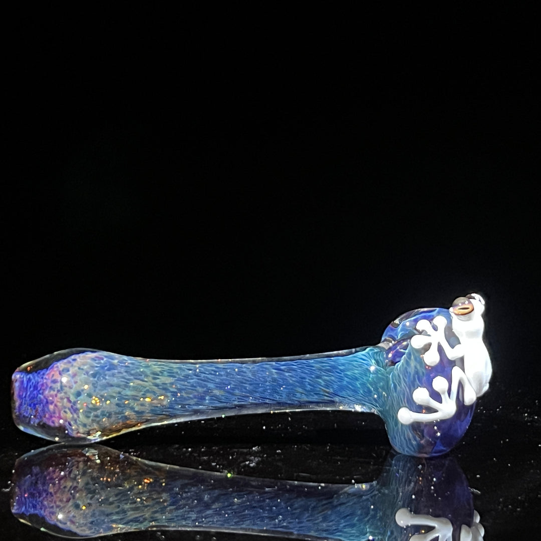 Purple Magic Frog Spoon Glass Pipe Beezy Glass