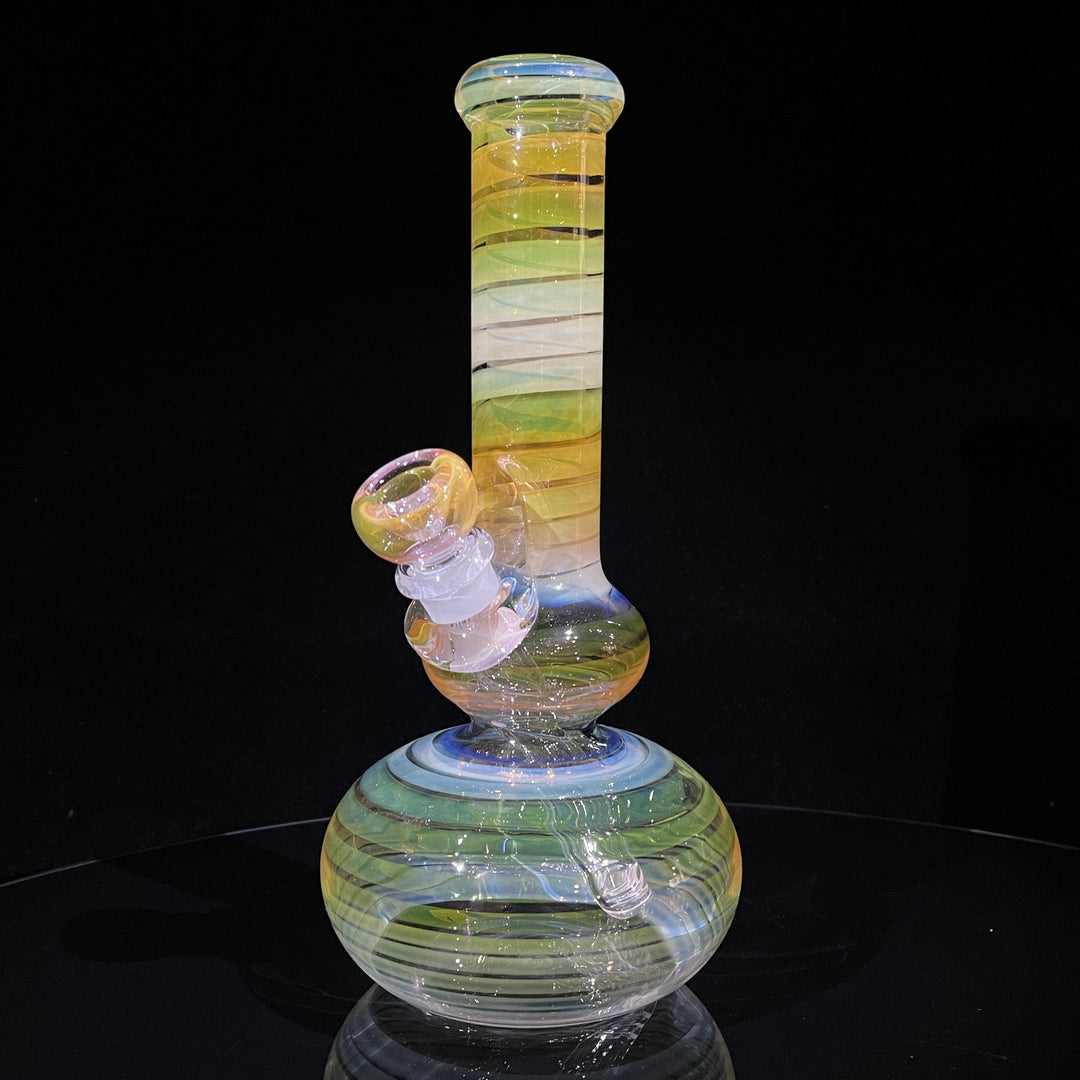 9.5" Fumed Double Bubble Bong Glass Pipe Mary Jane's Glass