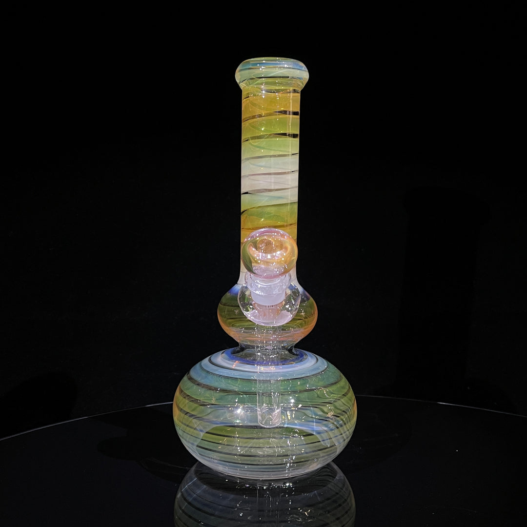 9.5" Fumed Double Bubble Bong Glass Pipe Mary Jane's Glass