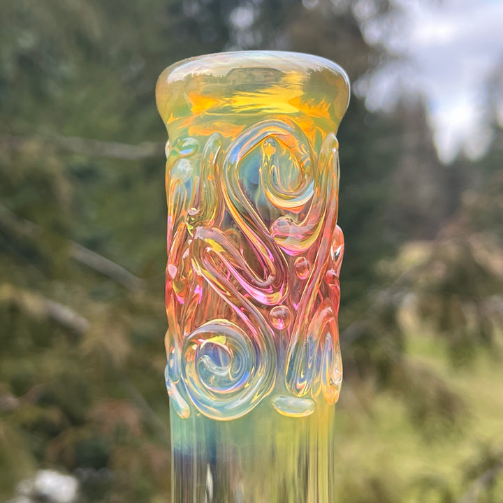 10" Fumed Swirl Beaker Bong Glass Pipe Mary Jane's Glass