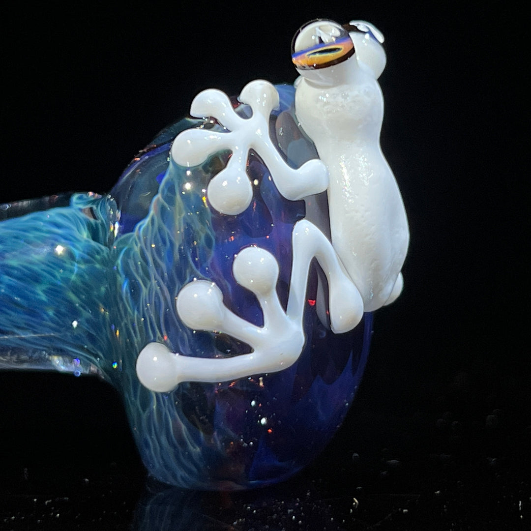 Purple Magic Frog Spoon Glass Pipe Beezy Glass