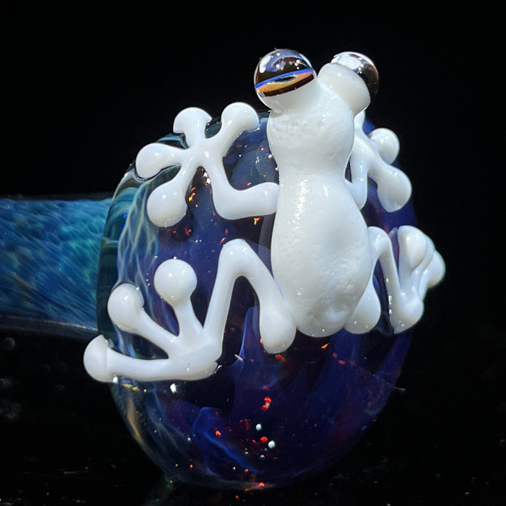 Purple Magic Frog Spoon Glass Pipe Beezy Glass