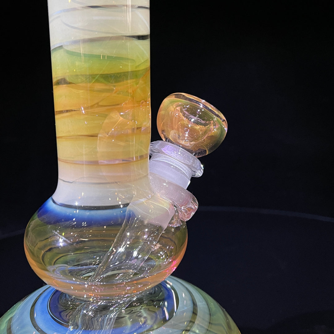 9.5" Fumed Double Bubble Bong Glass Pipe Mary Jane's Glass