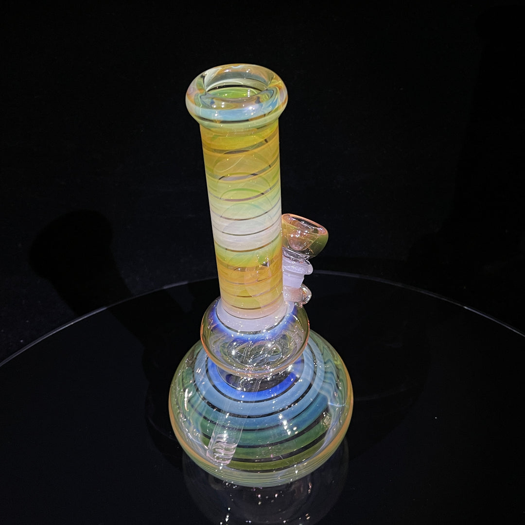 9.5" Fumed Double Bubble Bong Glass Pipe Mary Jane's Glass