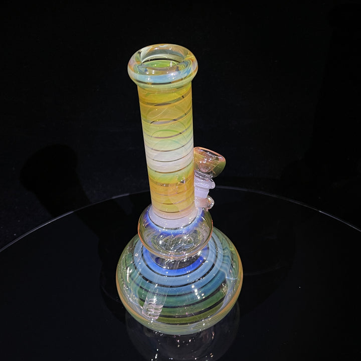 9.5" Fumed Double Bubble Bong Glass Pipe Mary Jane's Glass